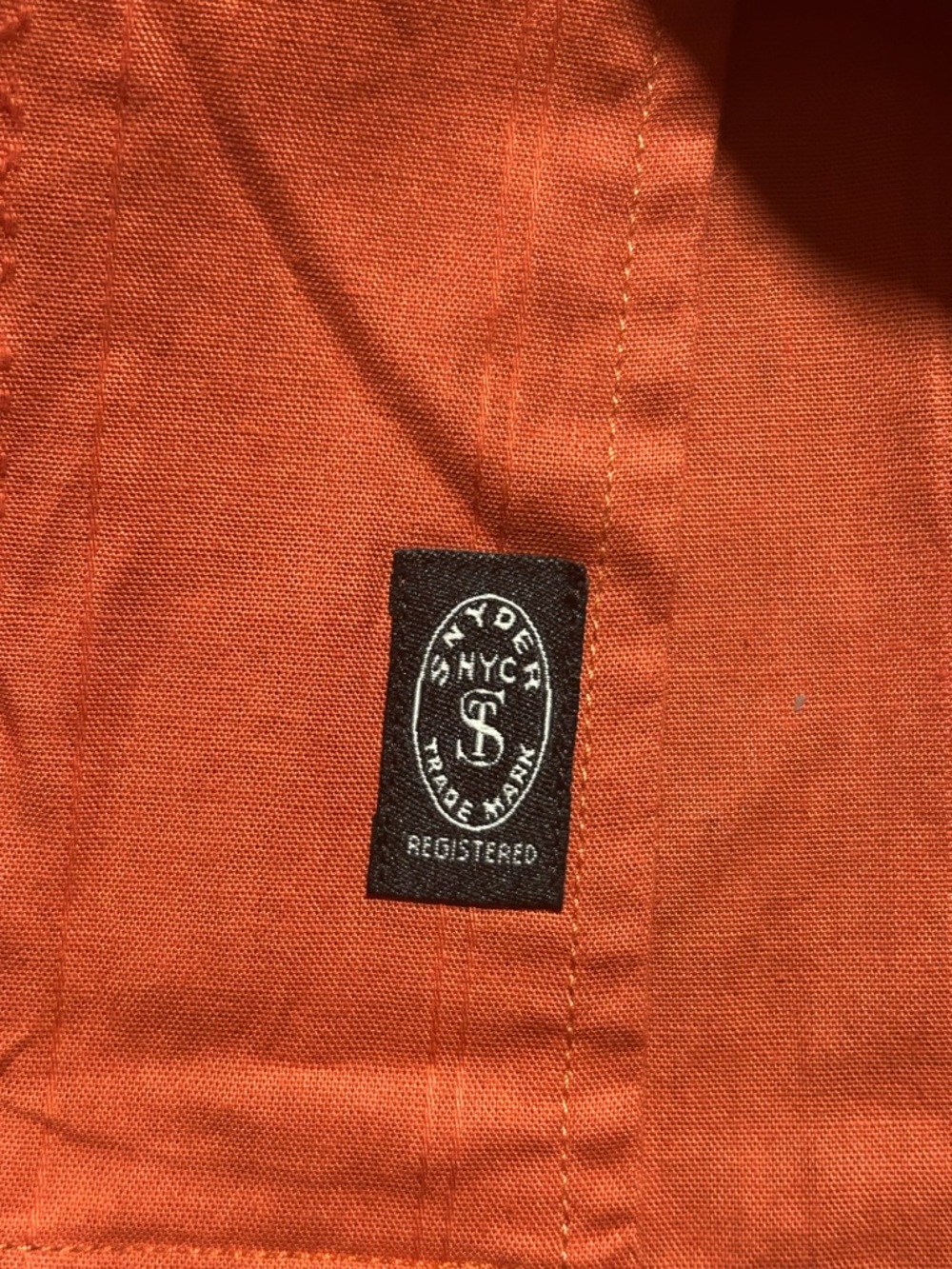 Todd Snyder Jacquard Three Looms camp shirt Men's large  Orange - Picture 7 of 10
